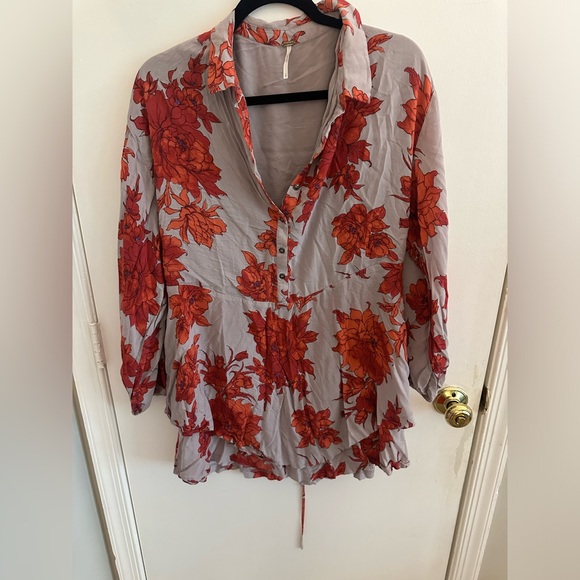 Free People Shake It Mini Dress | Floral Boho Mini Swing Dress - Picture 3 of 8